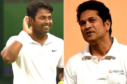 Sachin Tendulkar hopes Leander Paes keeps Indian flag flying high at Rio