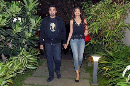 Shilpa Shetty and Raj Kundra's dinner date
