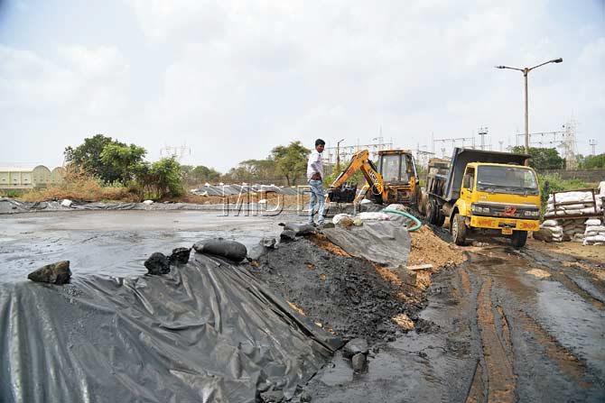 The hazardous SUM removed  from the industrial waste is segregated and stored in polythene covered pits for preventing soil from getting polluted