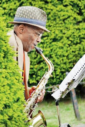 The saxophonist. Pic/Dr Burjor Banaji