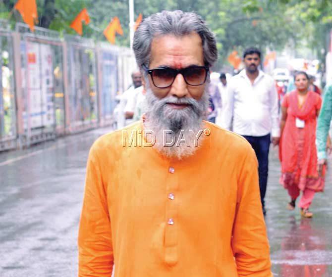 A Bal Thackeray lookalike at the event. Pic/Prabhanjan Dhanu