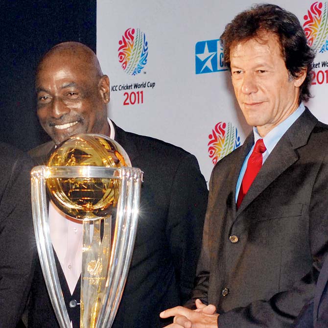 Sir Vivian Richards and Imran Khan were the lone cricketers on the list