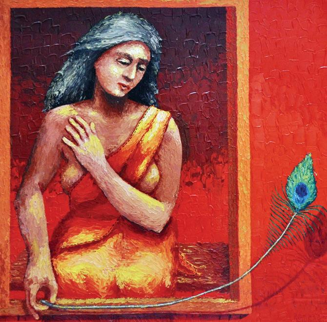 painting by Prasenjeet Nath.  Pics courtesy/ Art Hub