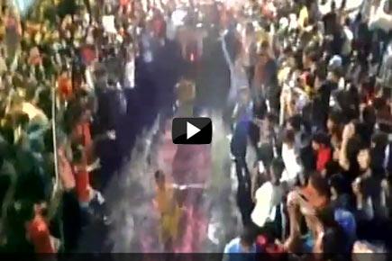 Watch Video: Devotees walk on fire during religious festival in Punjab
