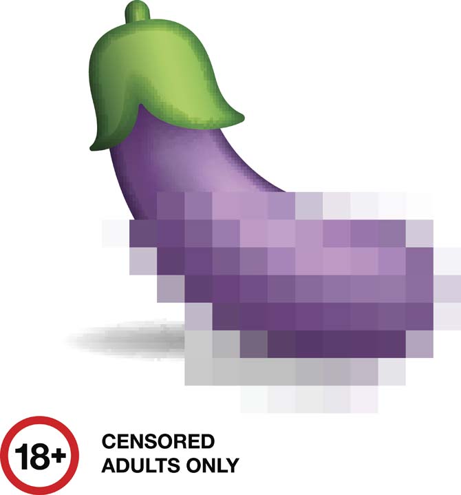 Eggplant emojis