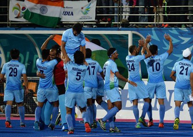 Indian hockey team in 2014