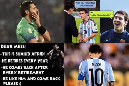 Huh! Twitterati wonder, 'Messi's gone, when will Shahid Afridi say bye?'