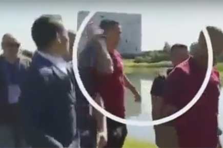 Watch Video: 'Stressed' Ronaldo launches reporter's mic into lake