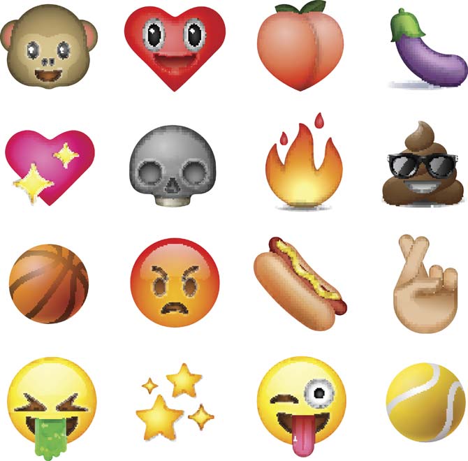 sexually-charged emojis