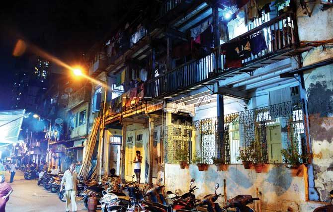 Shamrao Channa, president of Kamathipura Landlord Welfare Association KLWA, says his association has invited tenders for redevelopment. Once they finalise a builder, his two-storey building above on 8th Lane, along with others, will go for cluster redevelopment.  PIC/SAYYED SAMEER ABEDI