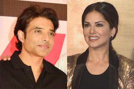 Uday Chopra and Sunny Leone in 'plank off' competition Uday Chopra and Sunny Leone