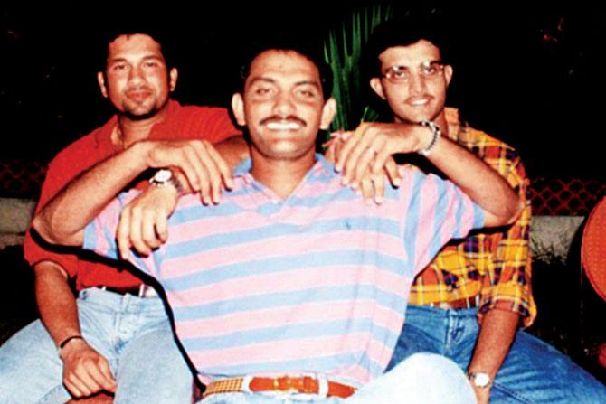 This two-decade-old picture shared with Emraan Hashmi (inset) shows Mohammed Azharuddin in the company of his fellow teammates Sachin Tendulkar and Sourav Ganguly