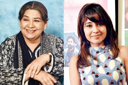 Farida Jalal and Shweta Tripathi at their film launch event