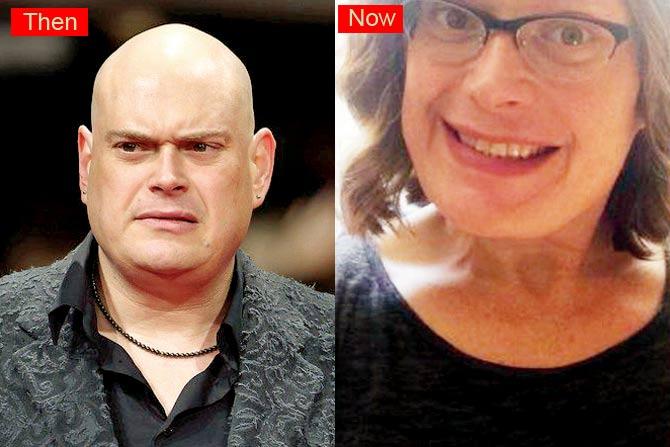 Filmmaker Andy (left) who now is Lilly Wachowski (right)
