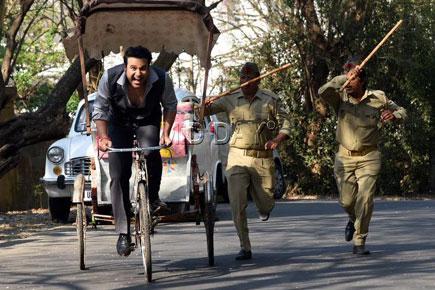 Clicked! Krushna Abhishek on the sets of his film 'Jhunjhunaa'