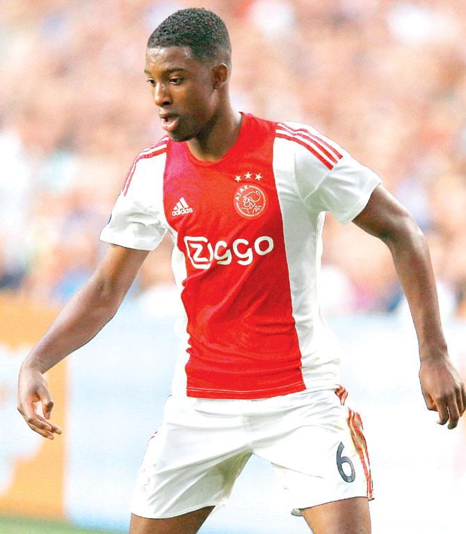 Ajax mid-fielder Riechedly Bazoer, who was racially abused by Den Haag fans recently