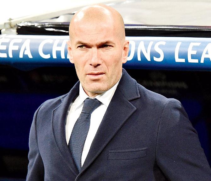 Real manager Zinedine Zidane