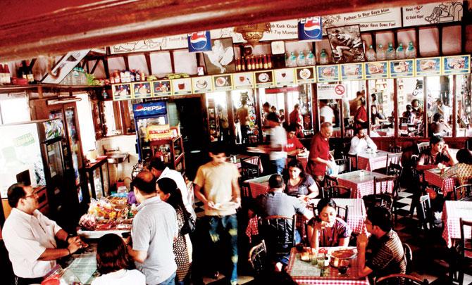 The works of a trust (check quiz) after the plague, led to mushrooming of Irani cafés (Koolar & Co at Baba Saheb Ambedkar Road in photo) as new roads were formed cutting through busy areas