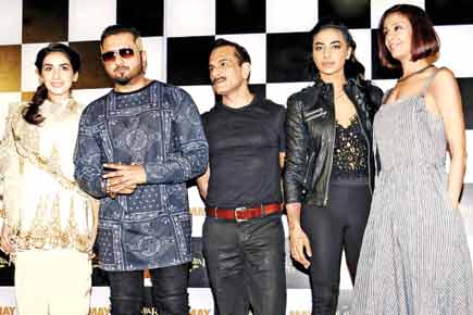 Yo Yo Honey Singh and 'Zorawar' cast at their film's trailer launch
