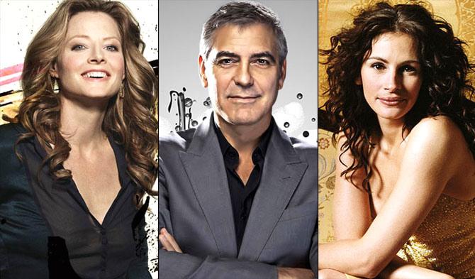 Jodie Foster, George Clooney and Julia Roberts