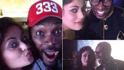 Sneha Ullal parties with Chris Gayle and Dwayne Bravo!