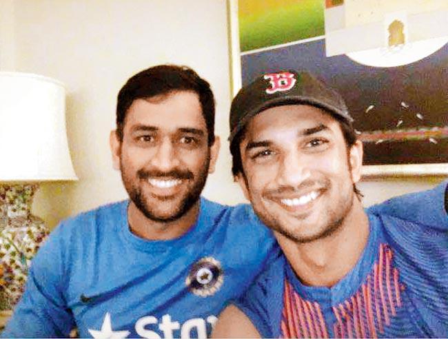 Sushant Singh Rajput with MS Dhoni