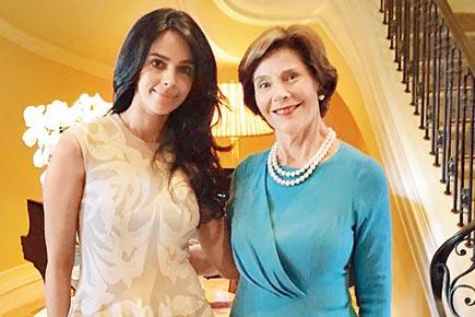 When Mallika Sherawat met George Bush's wife