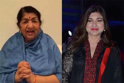 Lata Mangeshkar wishes Alka Yagnik on 50th birthday