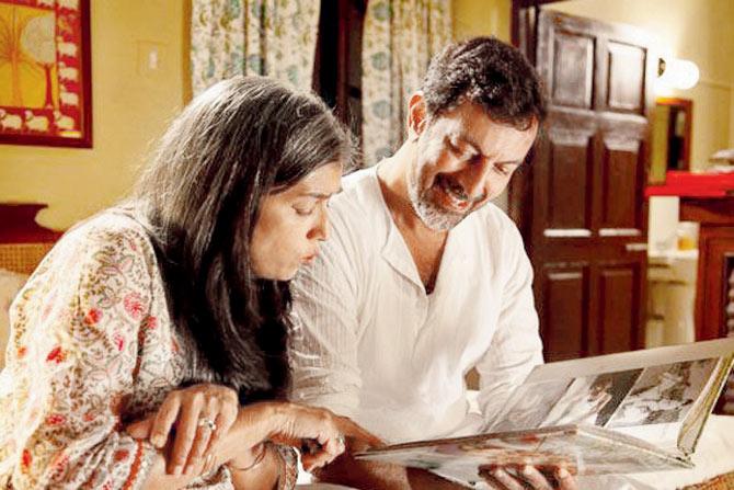Actors Ratna Pathak Shah and Rajat Kapoor in a still from Kapoor & Sons (since 1921)