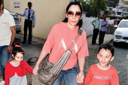 Spotted: Sanjay Dutt's wife Maanayata with kids in Juhu