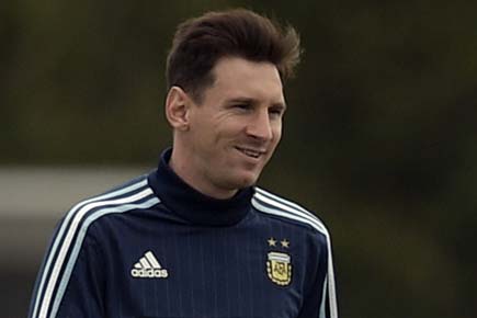 Lionel Messi attends theatre on night off
