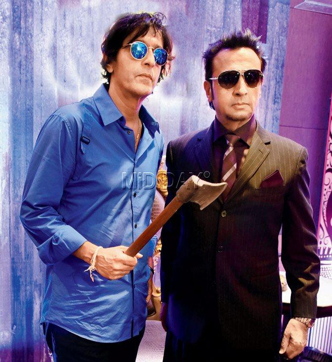 Chunky Pandey and Gulshan Grover