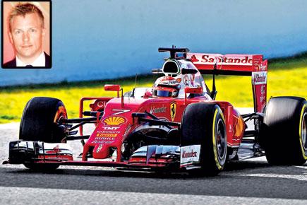 F1: Ferrari's Kimi Raikkonen revs it up in testing session