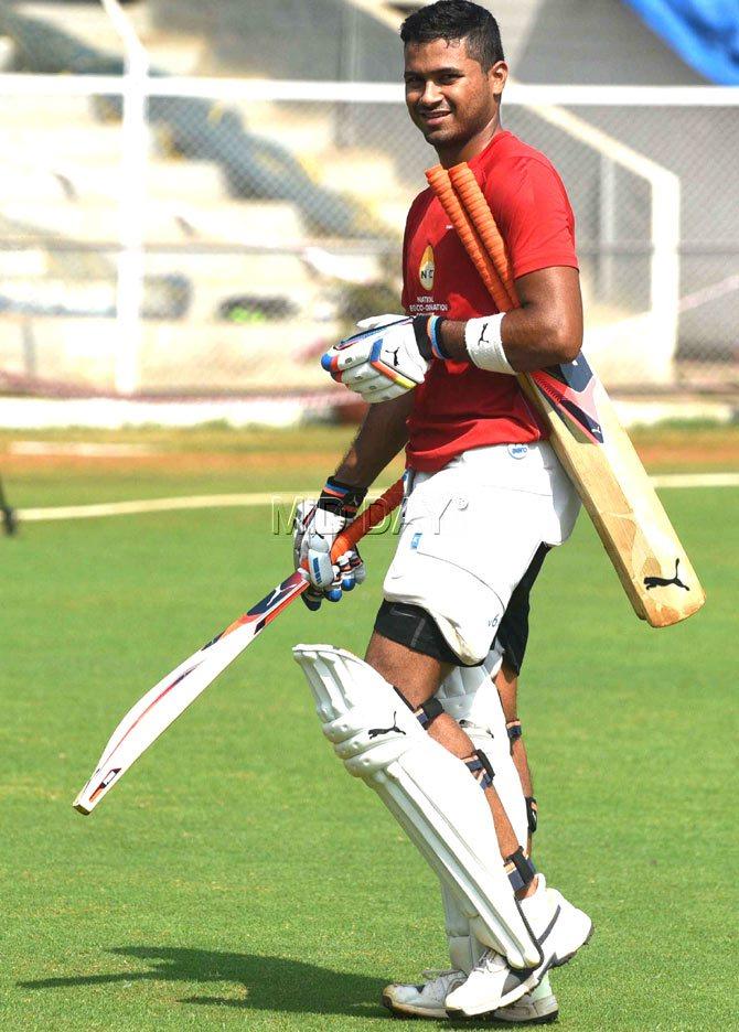 Mumbai skipper Aditya Tare after a net session on Saturday ahead  of today