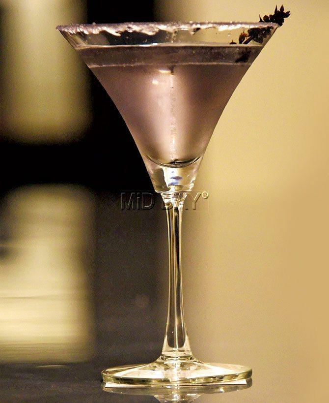 Lavender Martini. Pics/Nimesh Dave