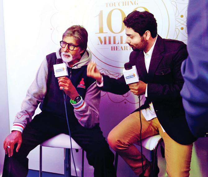 Amitabh Bachchan and RJ Sudarshan Pareek