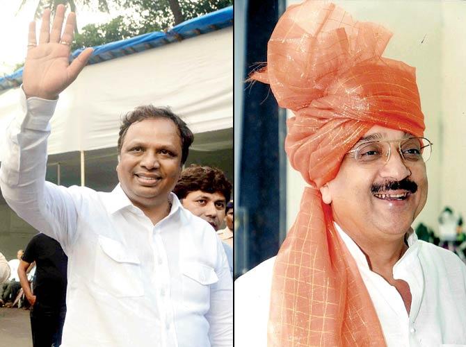 Spam messages are being sent to the party’s leadership exhorting them to replace BJP city unit president Ashish Shelar (L) with Raj Purohit (R)