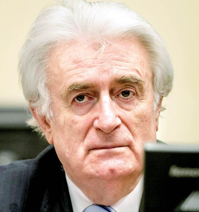 Bosnian Serb wartime leader Radovan Karadzic. Pic/AFP