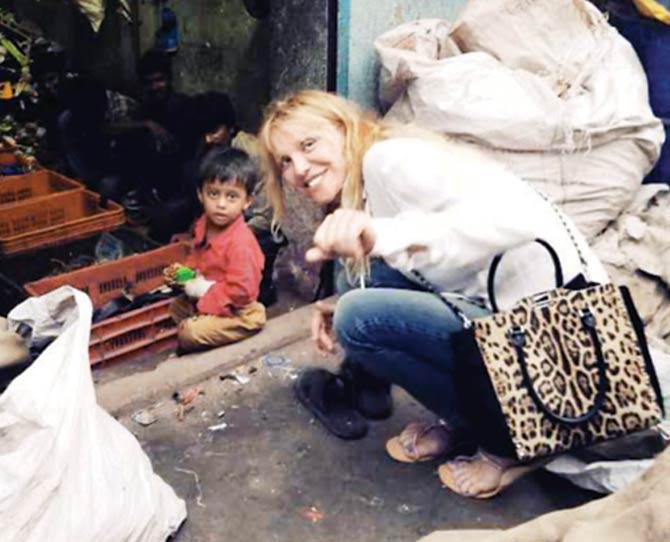 Courtney Love at Dharavi