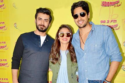 Spotted: Fawad Khan, Alia Bhatt and Sidharth Malhotra