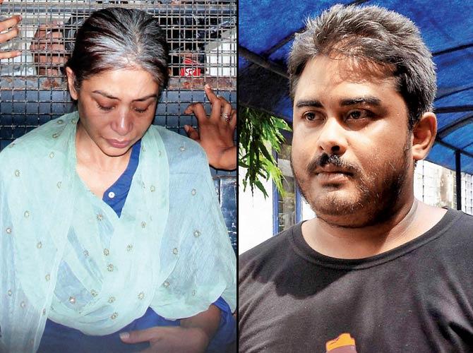 Mikhail Bora (right) said the allegations levelled against him were just Indrani Mukerjea