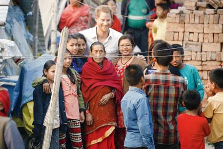 Prince Harry visits Nepalese families displaced by the 2015 earthquakes