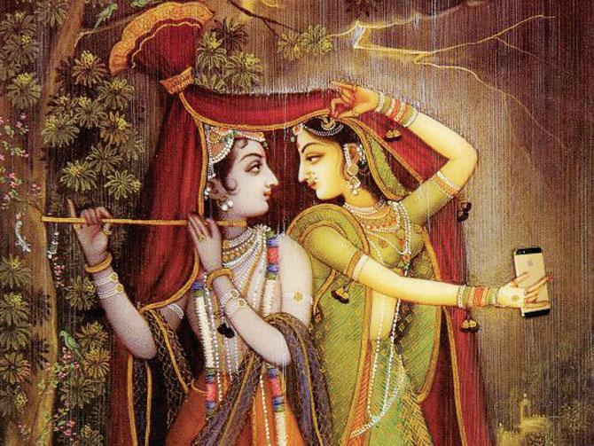 Radha and Krishna were modern-day lovers, could their cutsie selfies be far behind?