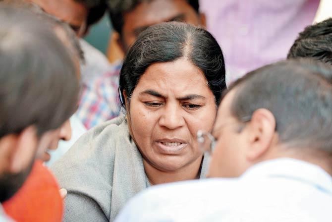 Radhika Vemula, Dalit scholar and HCU student Rohit Vemula’s mother. Pic/AFP