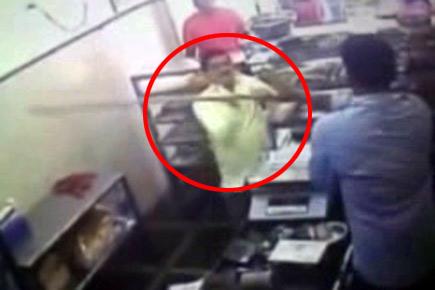 Caught on CCTV: Sena man thrashes shop assistant after being refused free 'vada pavs'