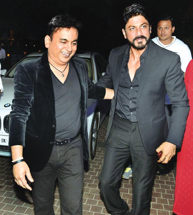 Shailesh Gupta, director, Jagran Prakashan Ltd with Shah Rukh Khan