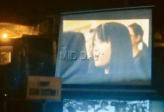 The sisters were a part of Nagaland’s clean election campaign in 2013. This frame was from a screening at Diphupar Gate in Dimapur. Pic/Dipanjan Sinha 
