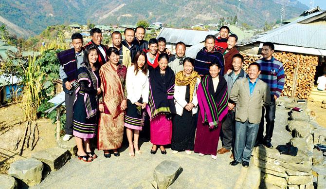 The team of 20 singers from Phek village (over a 100 km from Kohima) in Nagaland