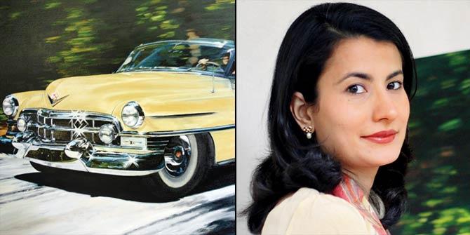 (Left-right) A speeding Cadillac; Princess Vidita Singh at work