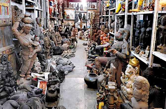 Chor Bazar is famous for its antique stores